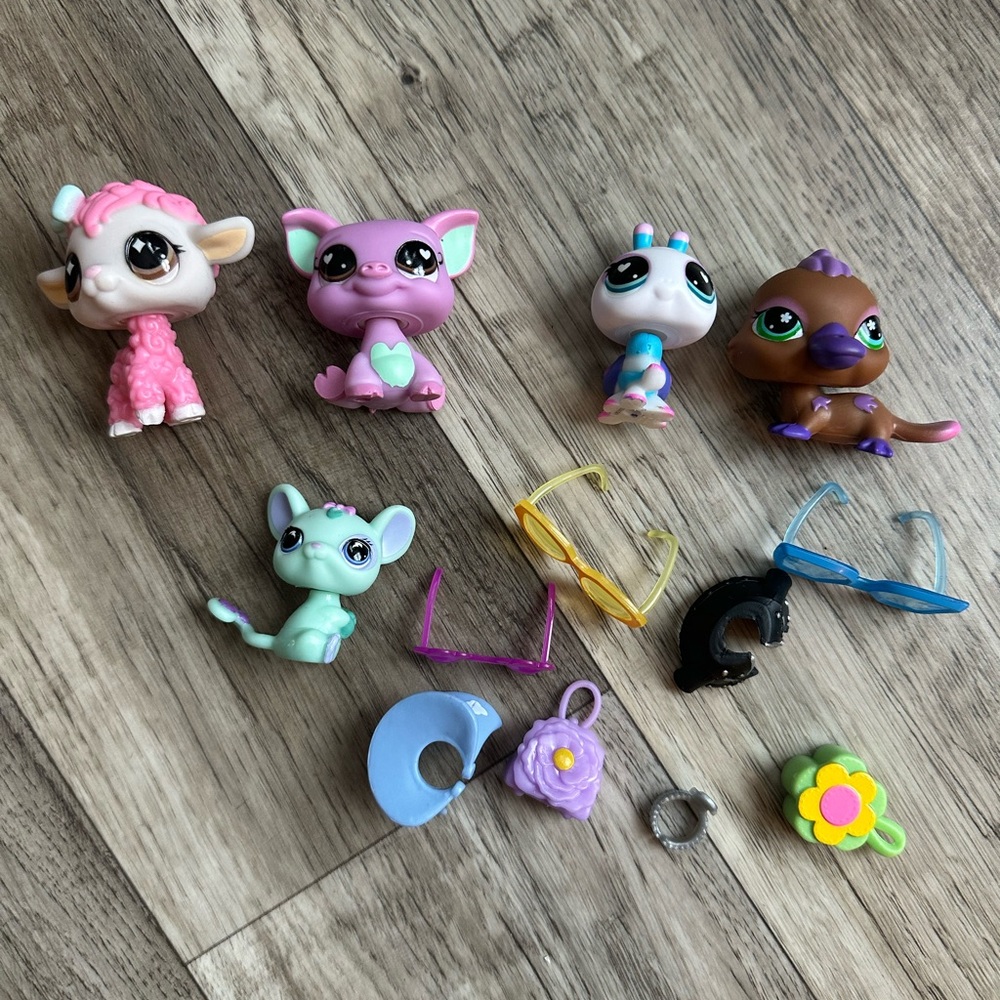 Littlest Pet Shop G7 Series 5 Blind Boxes lot Lamb Pig Ladybug Platypus Mouse